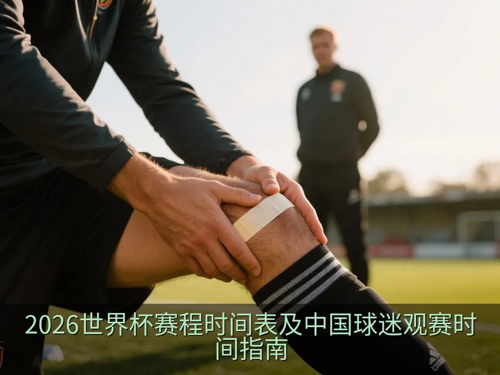 2026年美加墨世界杯时区与北京时间转换概念图，包含时钟与日历元素